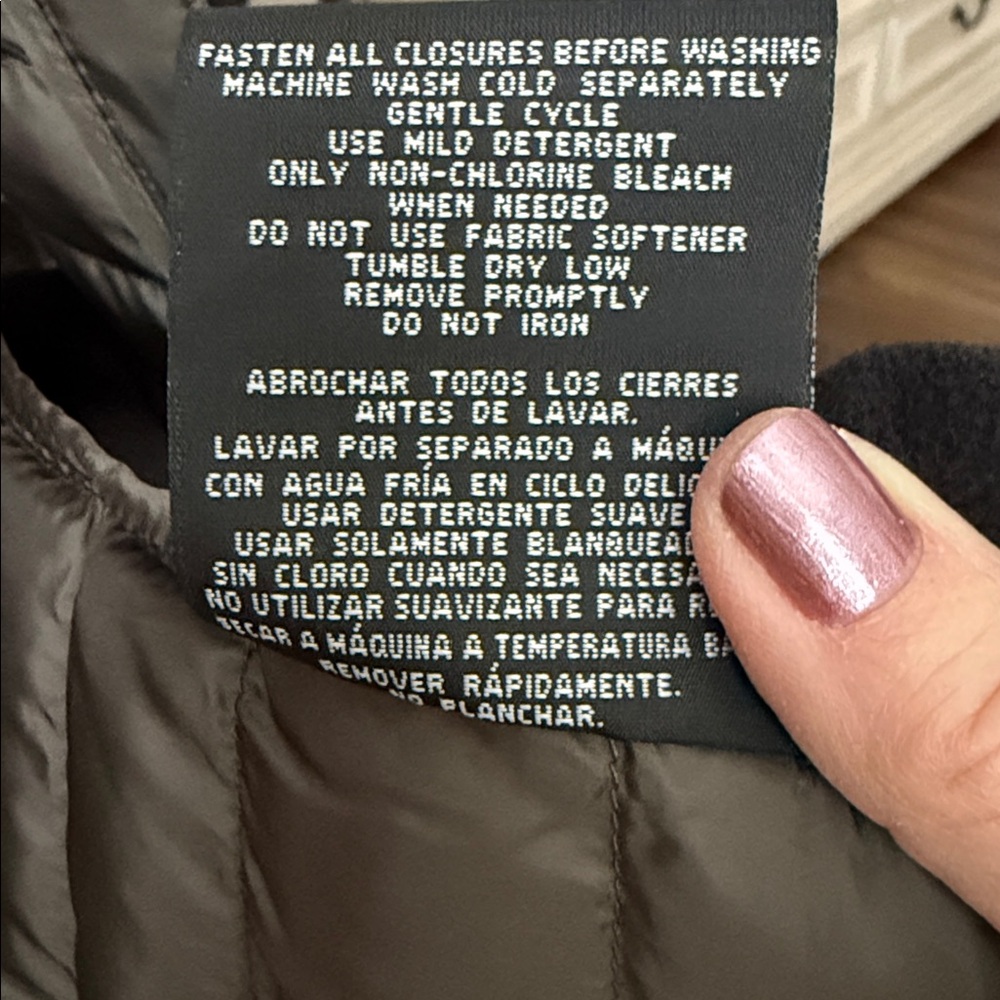 32 Degrees Heat Olive and Black Mixed Media Puffer Jacket - Picture 9 of 9
